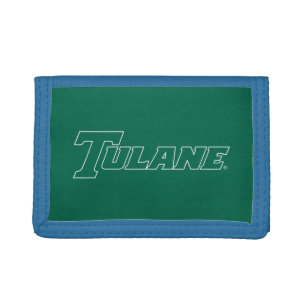 Tulane University Wordmark Tri-fold Wallet