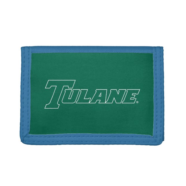 Tulane University Wordmark Trifold Wallet (Front)