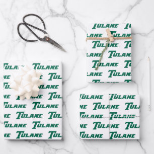 Tulane University Wordmark Wrapping Paper Sheets