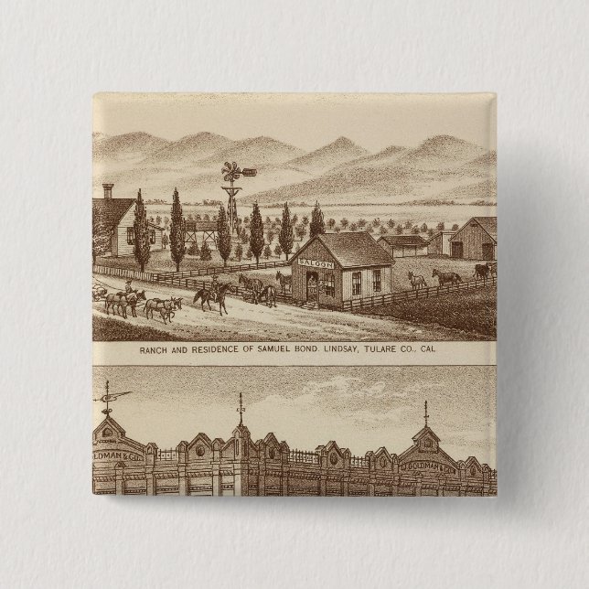 Tulare Co Bank Button (Front)