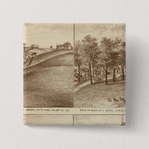 Tulare Co ranches, offices Pinback Button