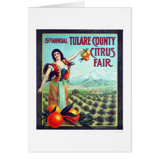 Tulare County Citrus Fair Cards (Front)