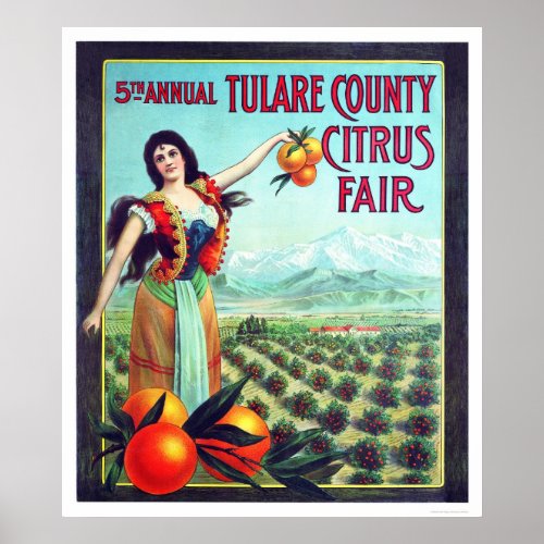 Tulare County Citrus Fair Poster