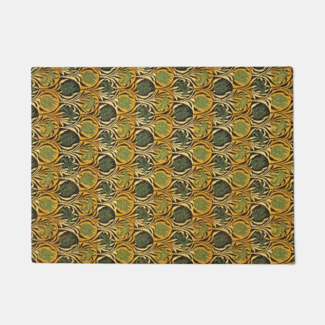Tulip and Lily Pattern (by William Morris) Doormat (Front)