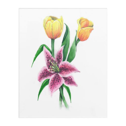 Tulip and Lily Wall Art