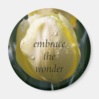 Tulip and Quote Magnet