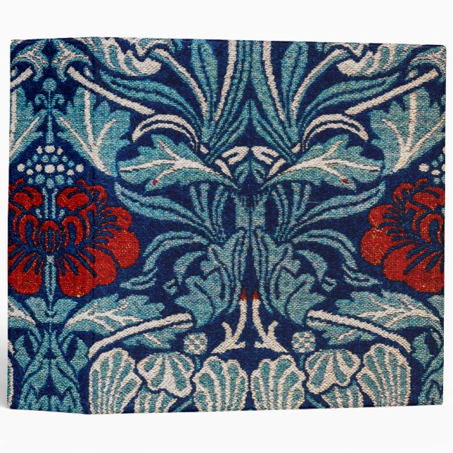 Tulip and Rose, William Morris 3 Ring Binder (Front/Spine)