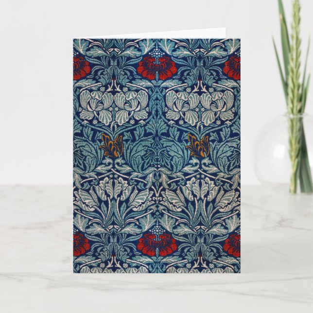Tulip and Rose, William Morris Card (Front)