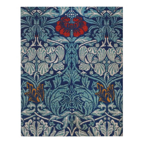 Tulip and Rose William Morris Faux Canvas Print