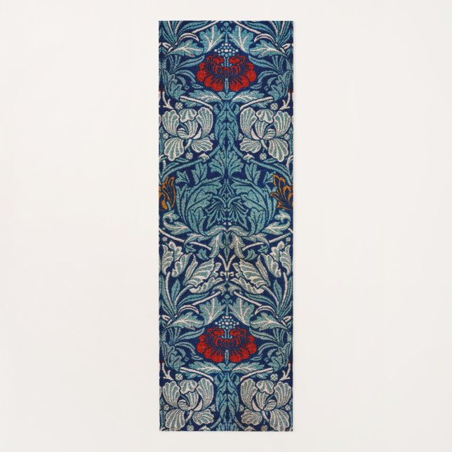 Tulip and Rose, William Morris Yoga Mat (Front)