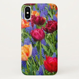 Tulip and Wildflower design iPhone X Case