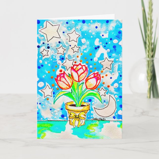 Tulip Art Card (Front)