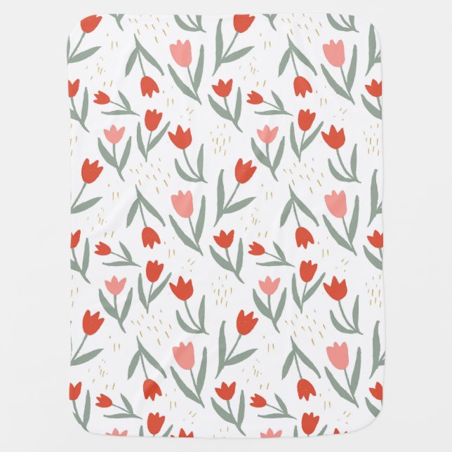 Tulip Baby Blanket (Front)