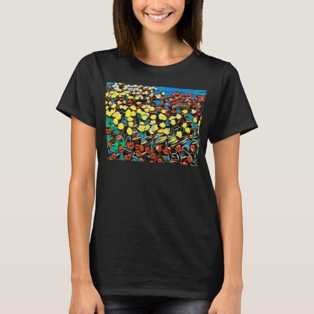 Tulip Basic Tank Top (Black) w/ Dreaming (Front)