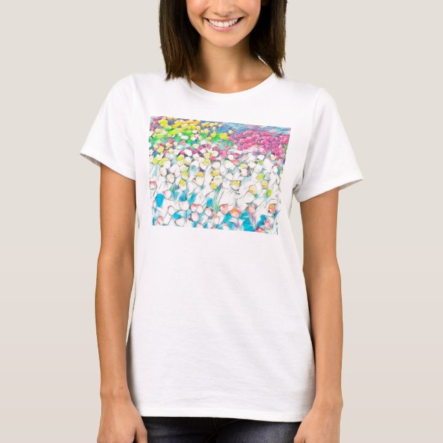 Tulip Basic Tank Top (White) w/ Floating (Front)