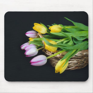 Tulip Basket Mouse Pad