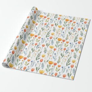 Tulip Birthday Gift Wrapping Paper for Her