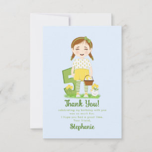 Tulip Birthday Thank You Invitation