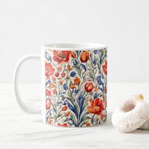 Tulip Bloomers WC Pattern Design Coffee Mug