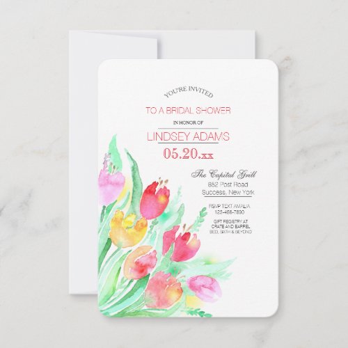 Tulip Bouquet Invitation