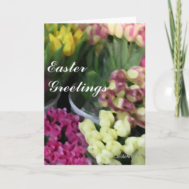 Tulip Bouquets Easter card (Front)
