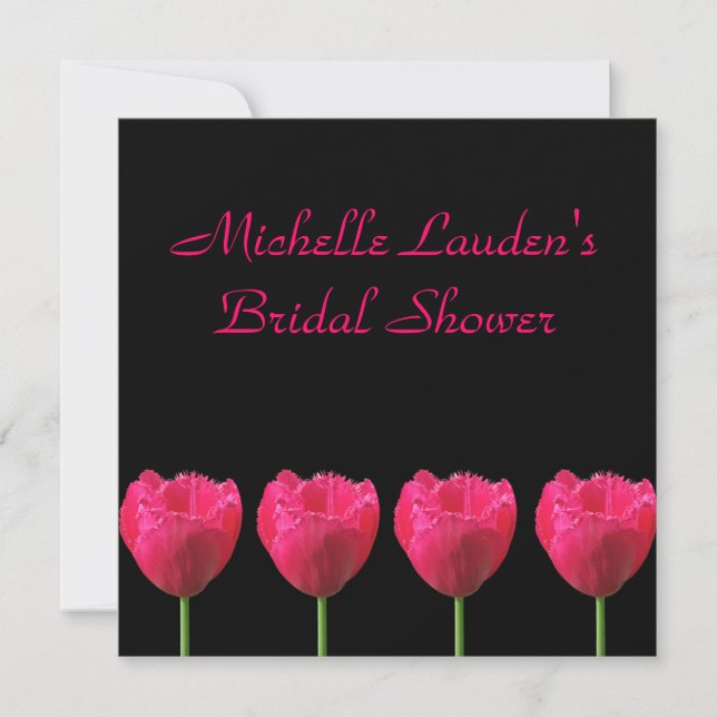 Tulip Bridal Shower Invitation (Front)