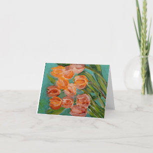 Tulip Bunch Letterpress Thank You Card