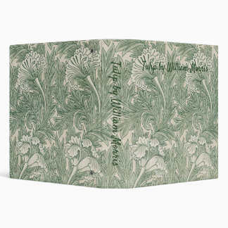 Tulip by William Morris, Vintage Floral Art 3 Ring Binder