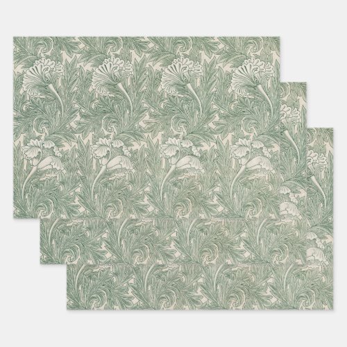 Tulip by William Morris Vintage Floral Art Wrapping Paper Sheets