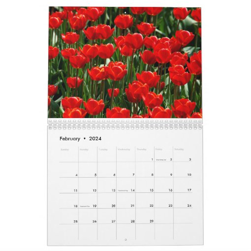 Tulip Calendar Zazzle