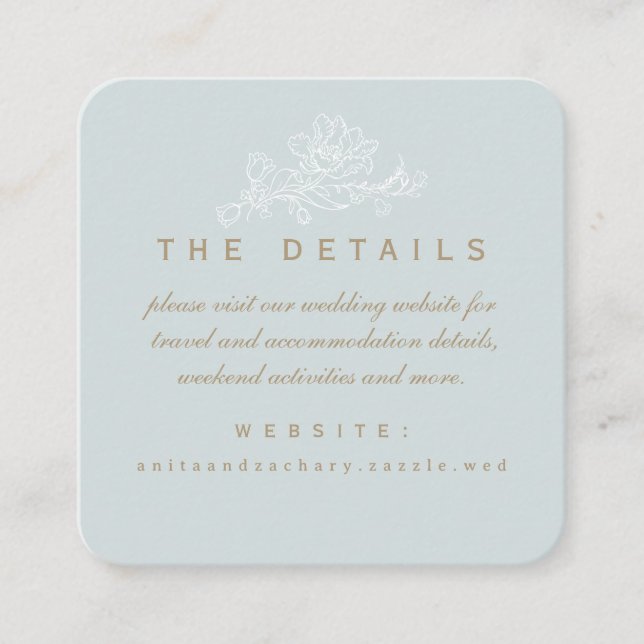 Tulip Cascade detail card (Front)