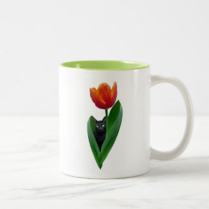 Tulip Cat Mug