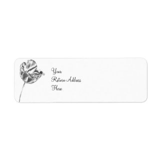 Tulip Chrome Return Address Label