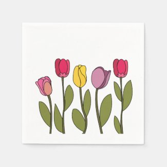 Tulip Colorful Floral Tulip