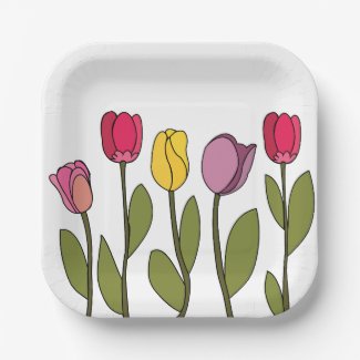 Tulip Colorful Floral Tulip