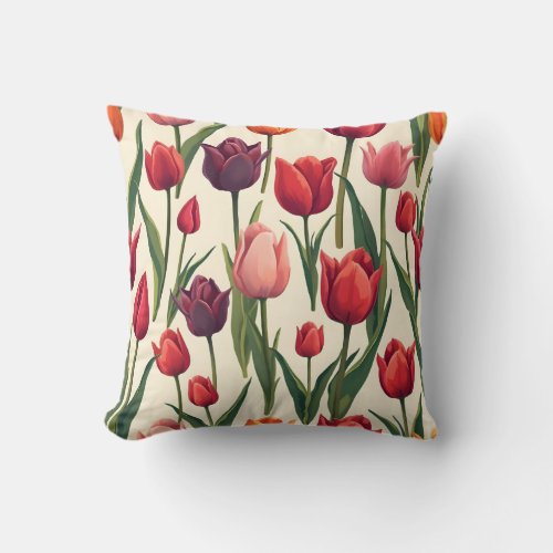 Tulip cushion pillow