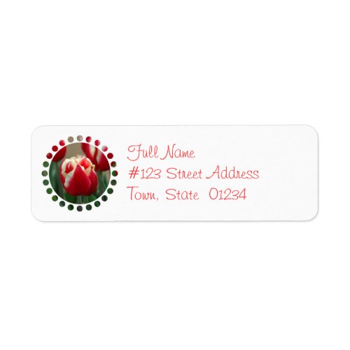 Tulip Design Mailing Label