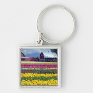 Tulip display field keychain