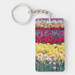 Tulip display garden in the Skagit valley, Keychain