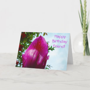 Tulip-Drops, Happy Birthday Card