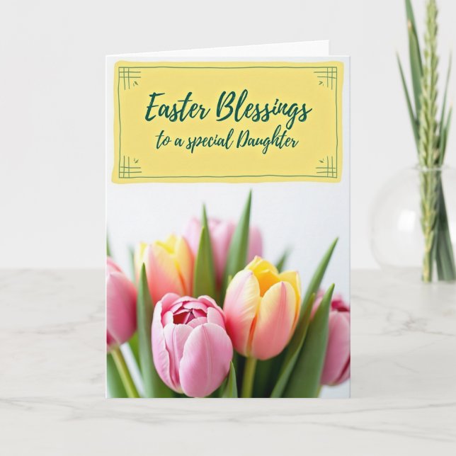 Tulip Easter Daughter Card (Front)