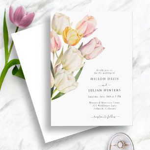 Tulip Elegant Wedding Invitation