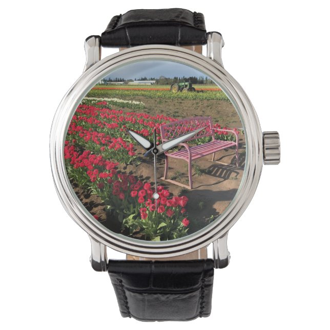 Tulip Farm in Oregon Watch (Front)