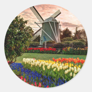 Tulip Festival Classic Round Sticker