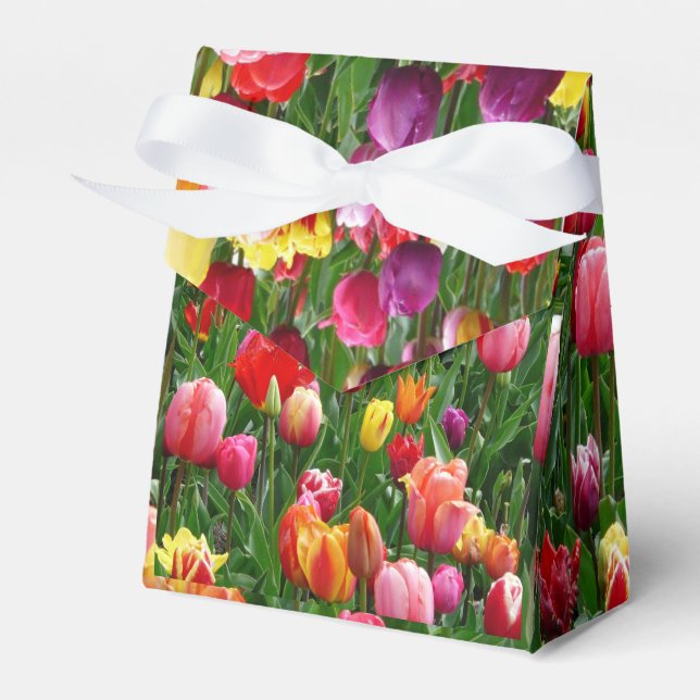 Tulip Festival Design Favor Boxes (Front Side)