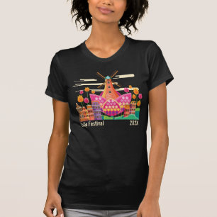 Tulip Festival, Windmill, Tulips T-Shirt