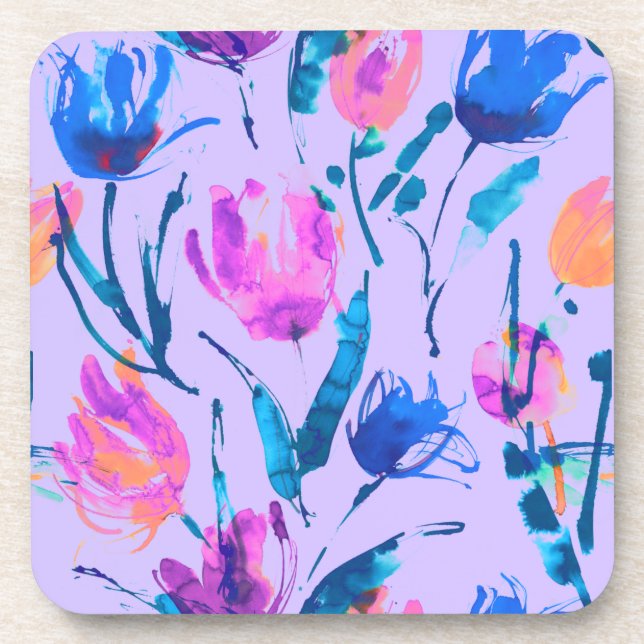 Tulip fever beverage coaster (Front)