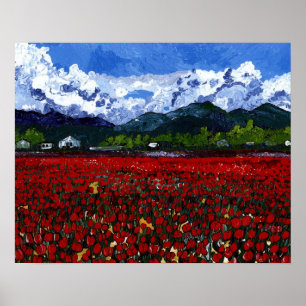 Tulip Field Poster