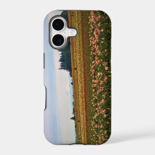Tulip Field with Mt. Hood, Oregon iPhone 17 Case