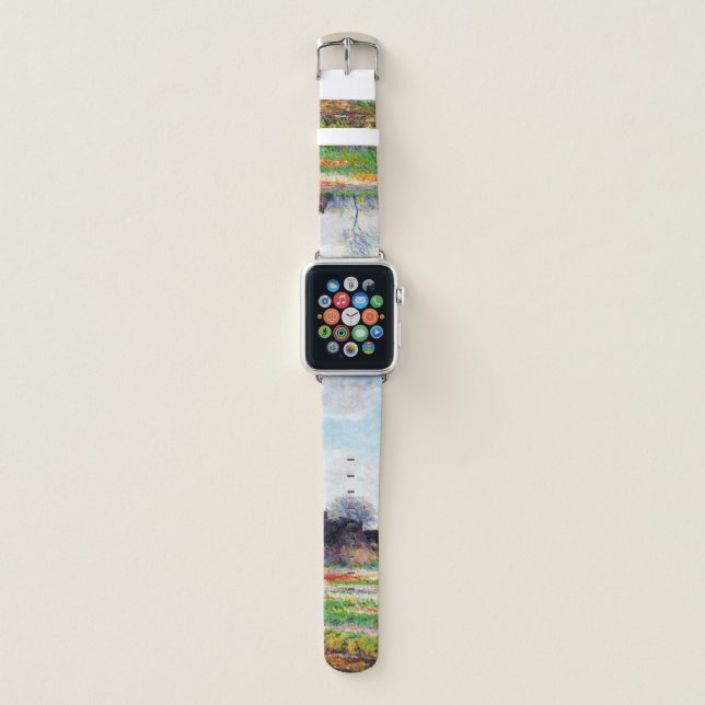 Tulip Fields in the Netherlands, Monet Apple Watch Band (Front)